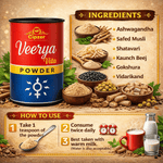 Cipzer Veerya Vita Powder - 100g | Stamina Booster, Sperm Quality & Quantity, Male Vitality Support