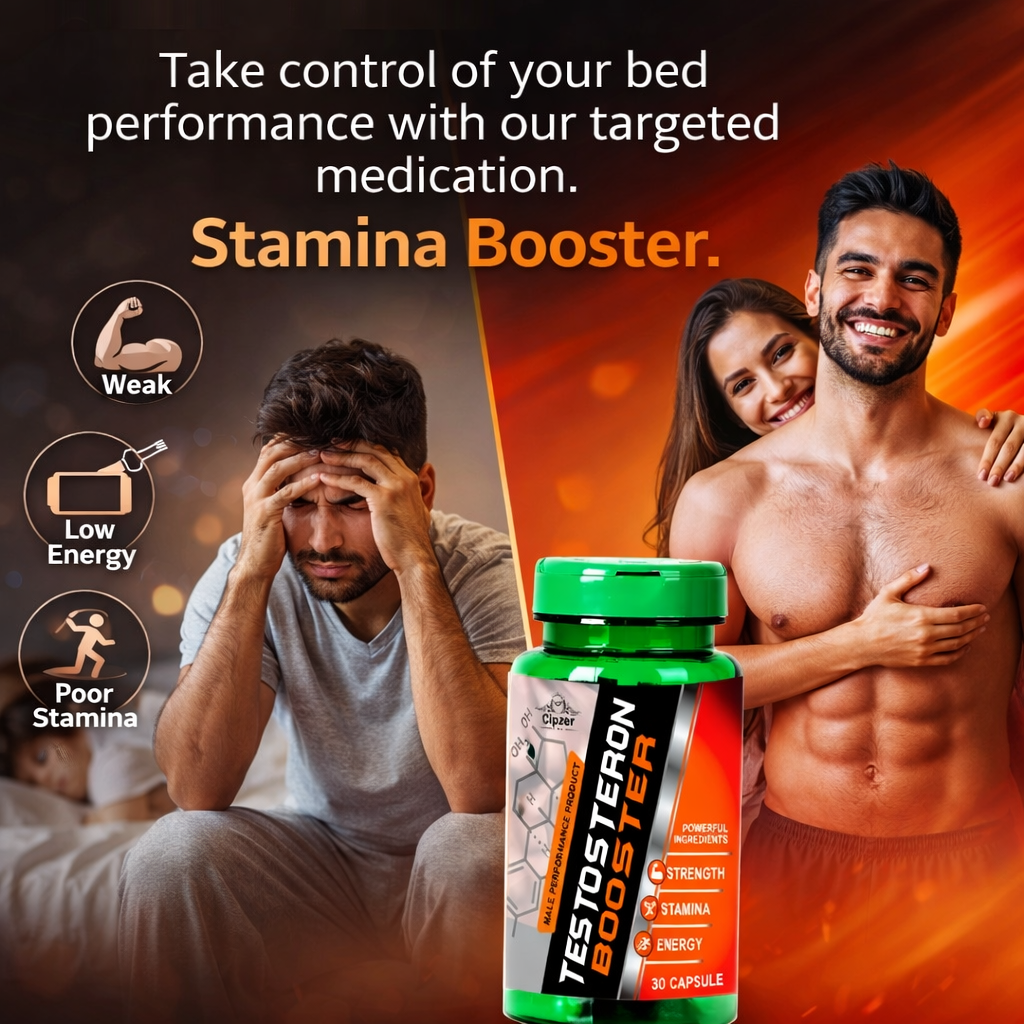 Cipzer Testosterone Booster Capsules - Muscle Vitality & Performance (30 Capsules)