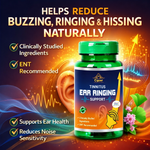 Cipzer Tinnitus Ear Ringing Support Capsules - Natural Auditory & Ear Wellness (60 Capsules)