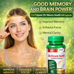 Cipzer Dr. Neuro Health Capsules - Natural Cognitive Vitality & Mental Focus (60 Capsules)