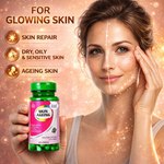 Cipzer Skin Ageing Support - Herbal Formula for Skin Radiance & Elasticity (60 Capsules)