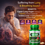 Cipzer Lung Wellness Capsules - Natural Respiratory & Airway Support (60 Capsules)