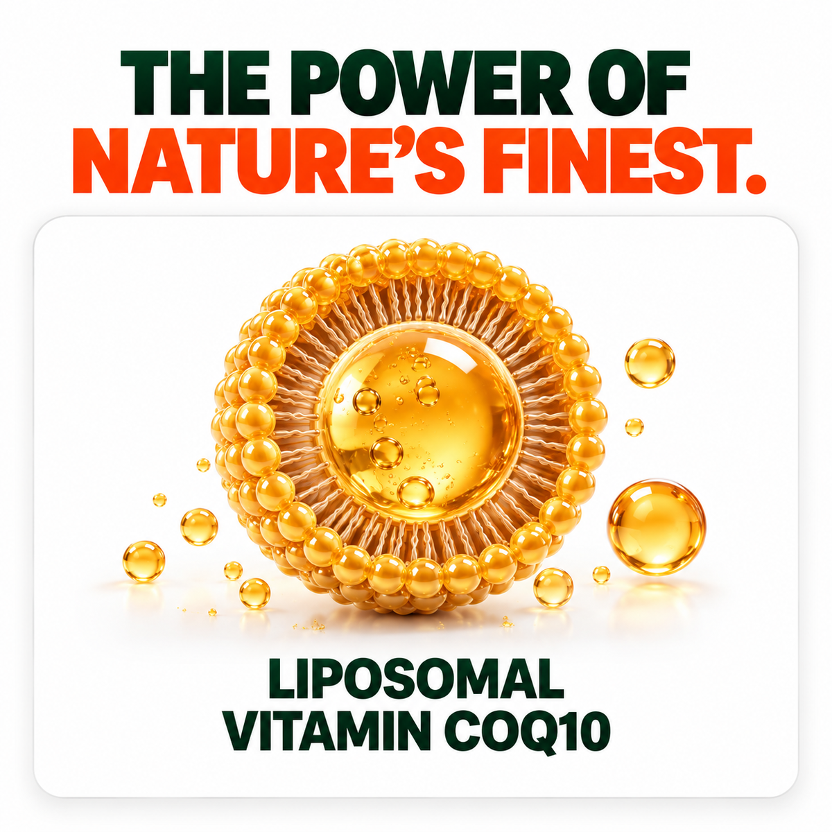 Pure Nutrition Liposomal CoQ10 300mg (30%), 30 Capsules | Heart & Energy Support Supplement