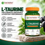 Pure Nutrition L-Taurine 1000mg Veg Capsules Hydration, Muscle Support & Energy