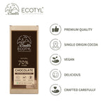 Ecotyl 70% Dark Chocolate | Rich Cocoa | Premium Indulgence | 40g