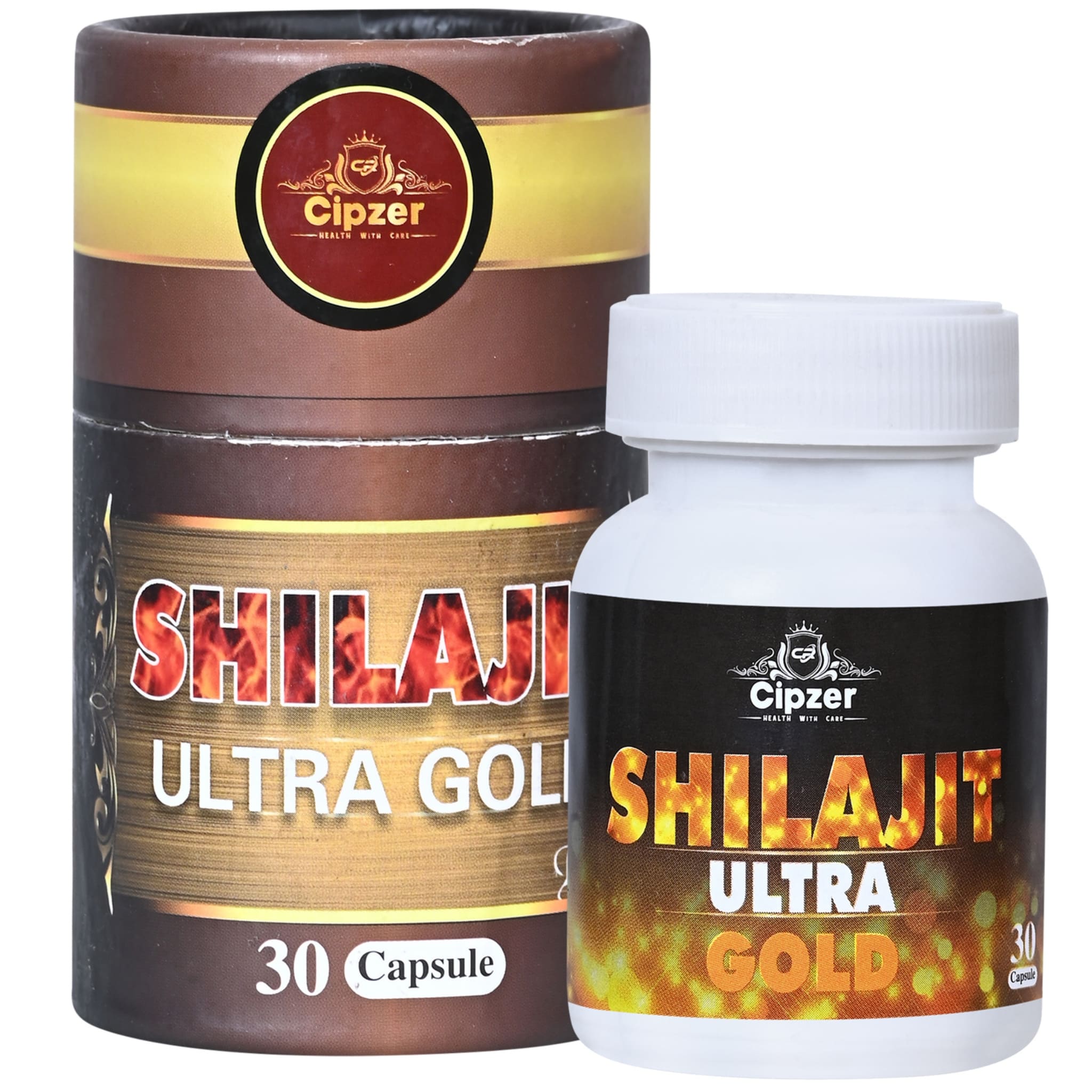 Cipzer Shilajit Ultra Gold Plus 30 Capsules | Extra Stamina, Strength, Vitality & Full Sexual Wellness