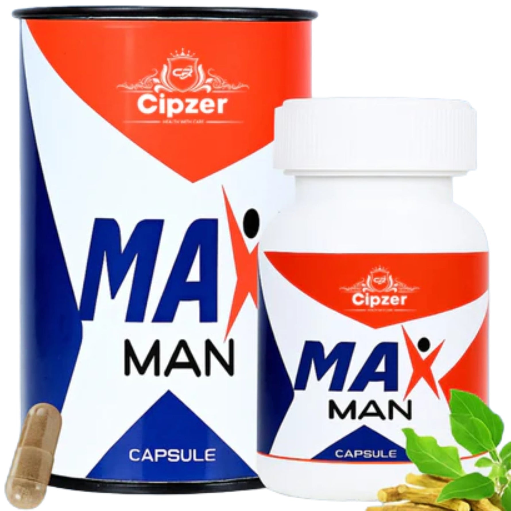 Cipzer Max Man 10 Capsules | Herbal Formula For Sexual Stamina, Power, Energy & Stronger Erection