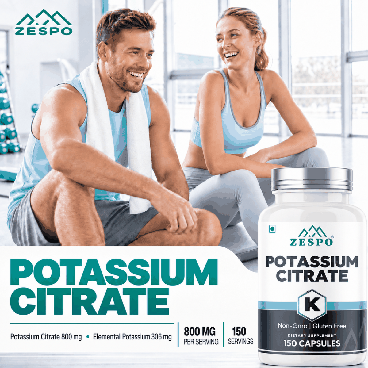 Zespo Potassium Citrate 800 mg – 150 Capsules