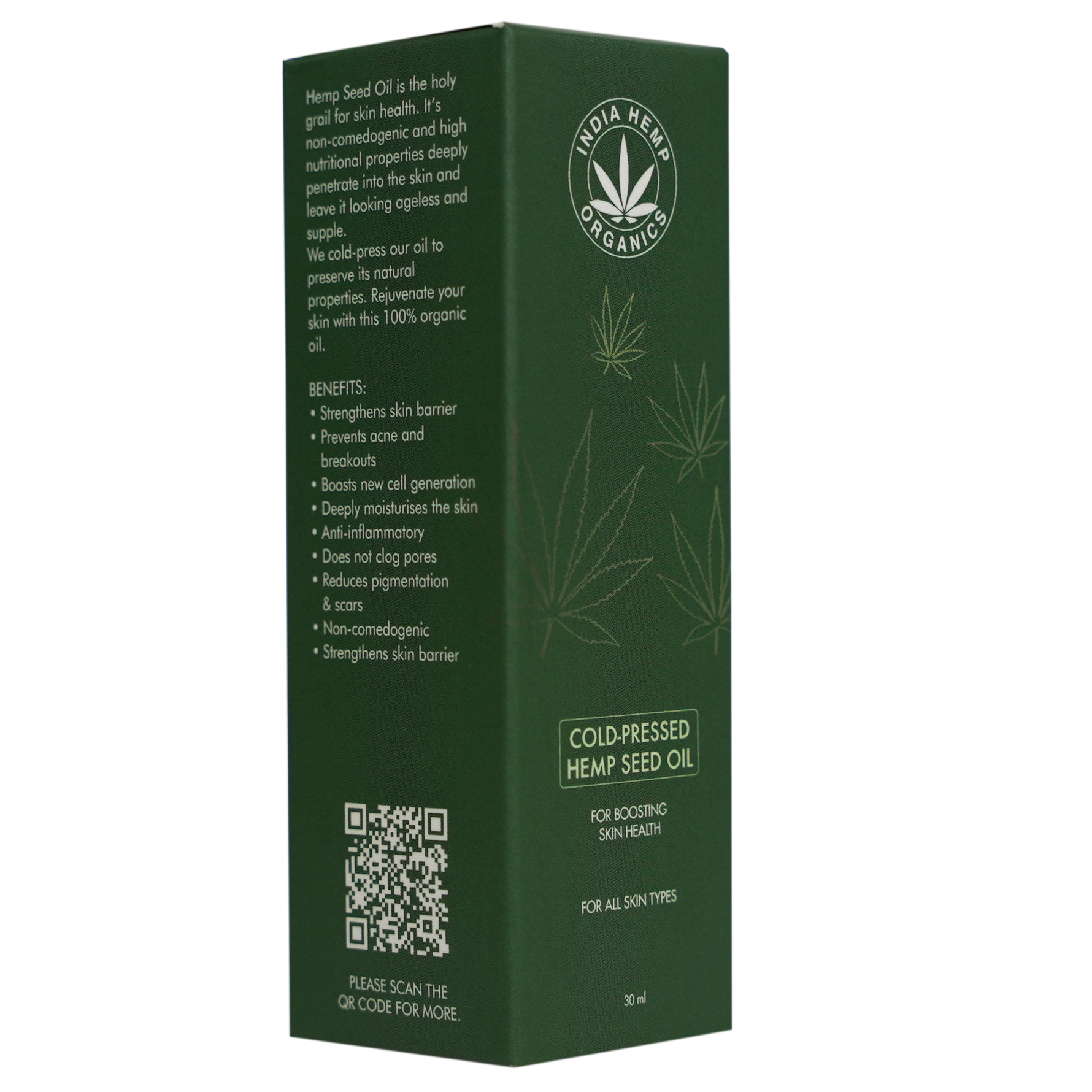 India Hemp Organics- Hemp Seed Oil (30ml)