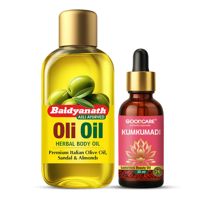 Goodcare Kumkumadi Oil & Oli Oil Combo For Glowing Skin
