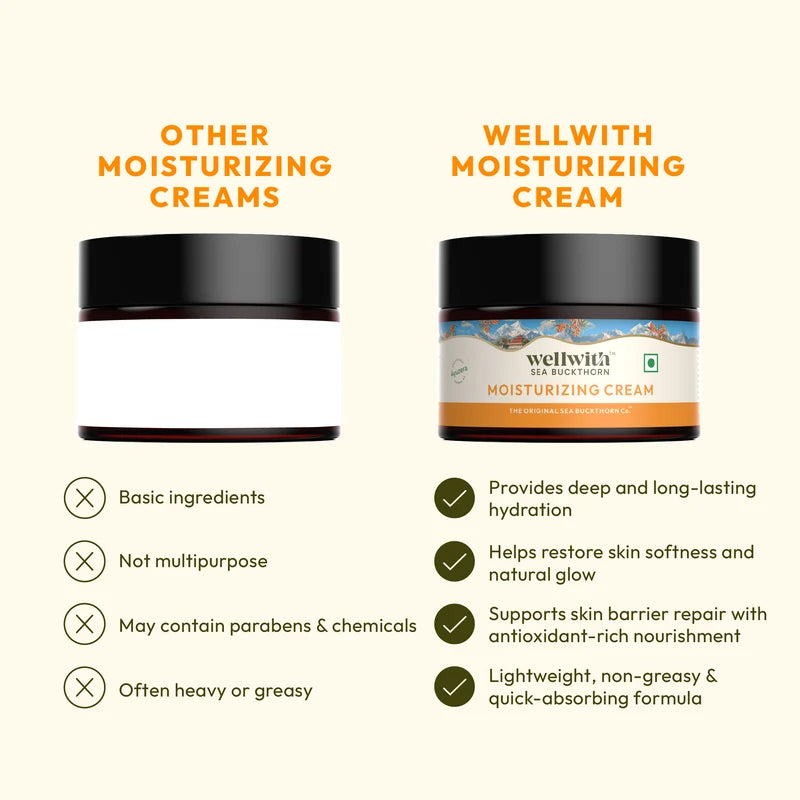 WellWith Sea Buckthorn Moisturizing Cream (50g)