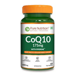 Pure Nutrition Bio Coenzyme Q10 175mg Veg Capsules, 60 Count - Cellular Vitality