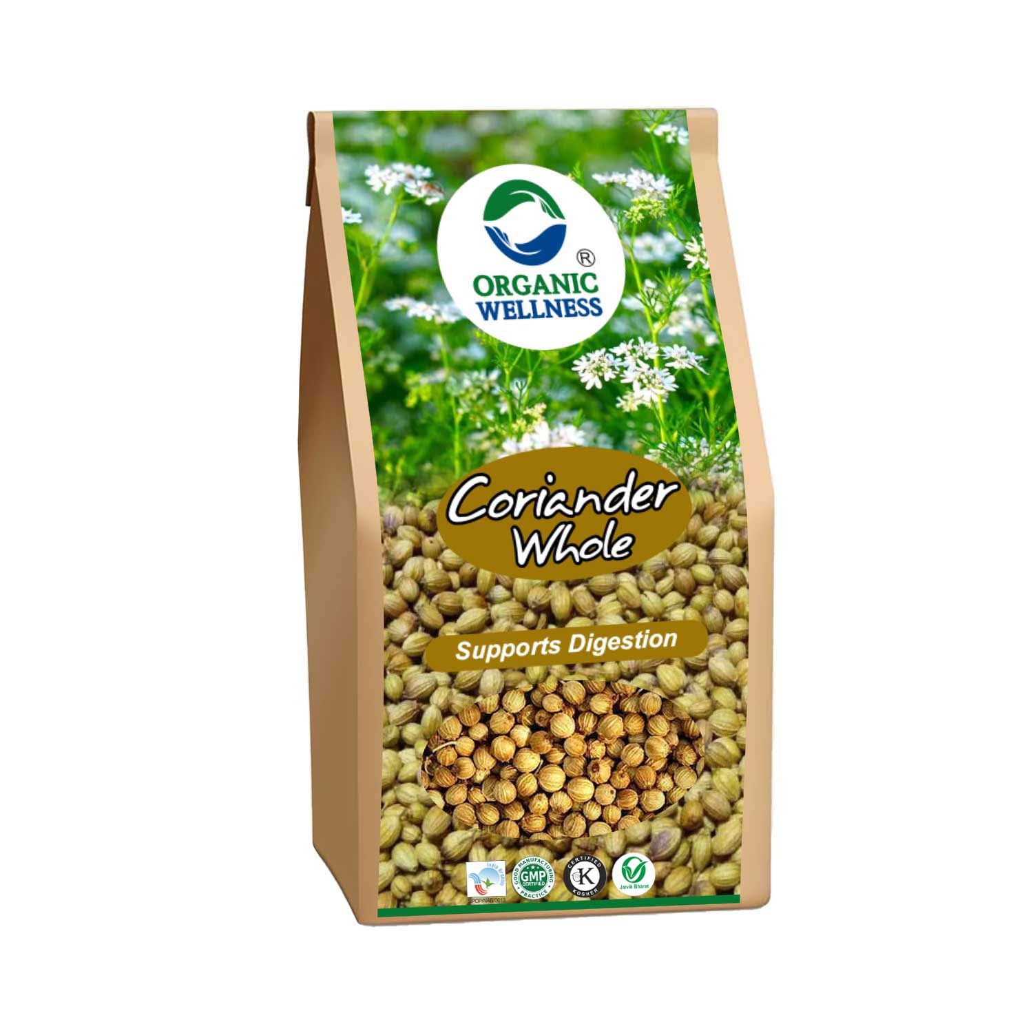 Organic Wellness Coriander Whole 75 Grams