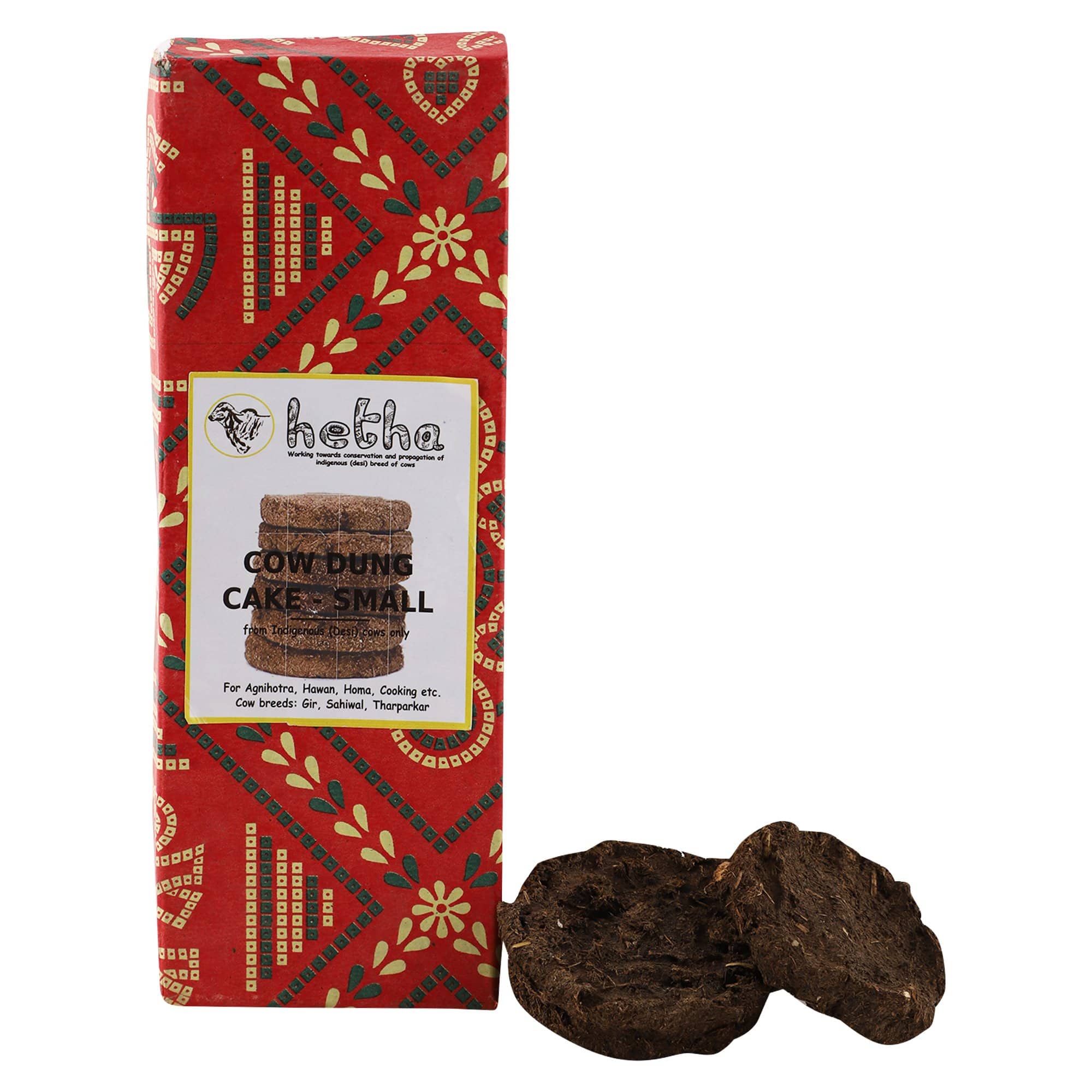 Hetha Small Cow Dung Cakes / Uplas - 250g