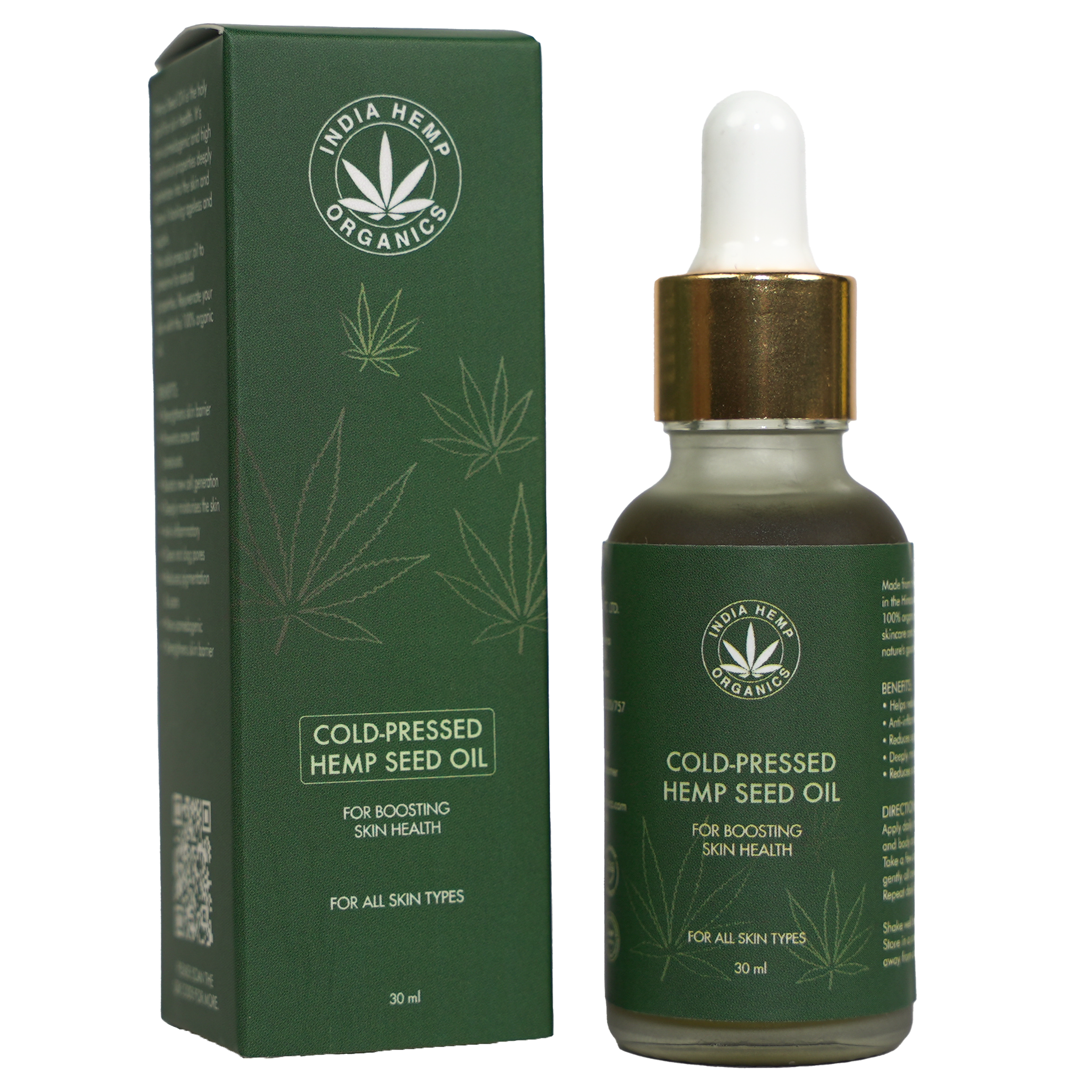 India Hemp Organics- Hemp Seed Oil (30ml)