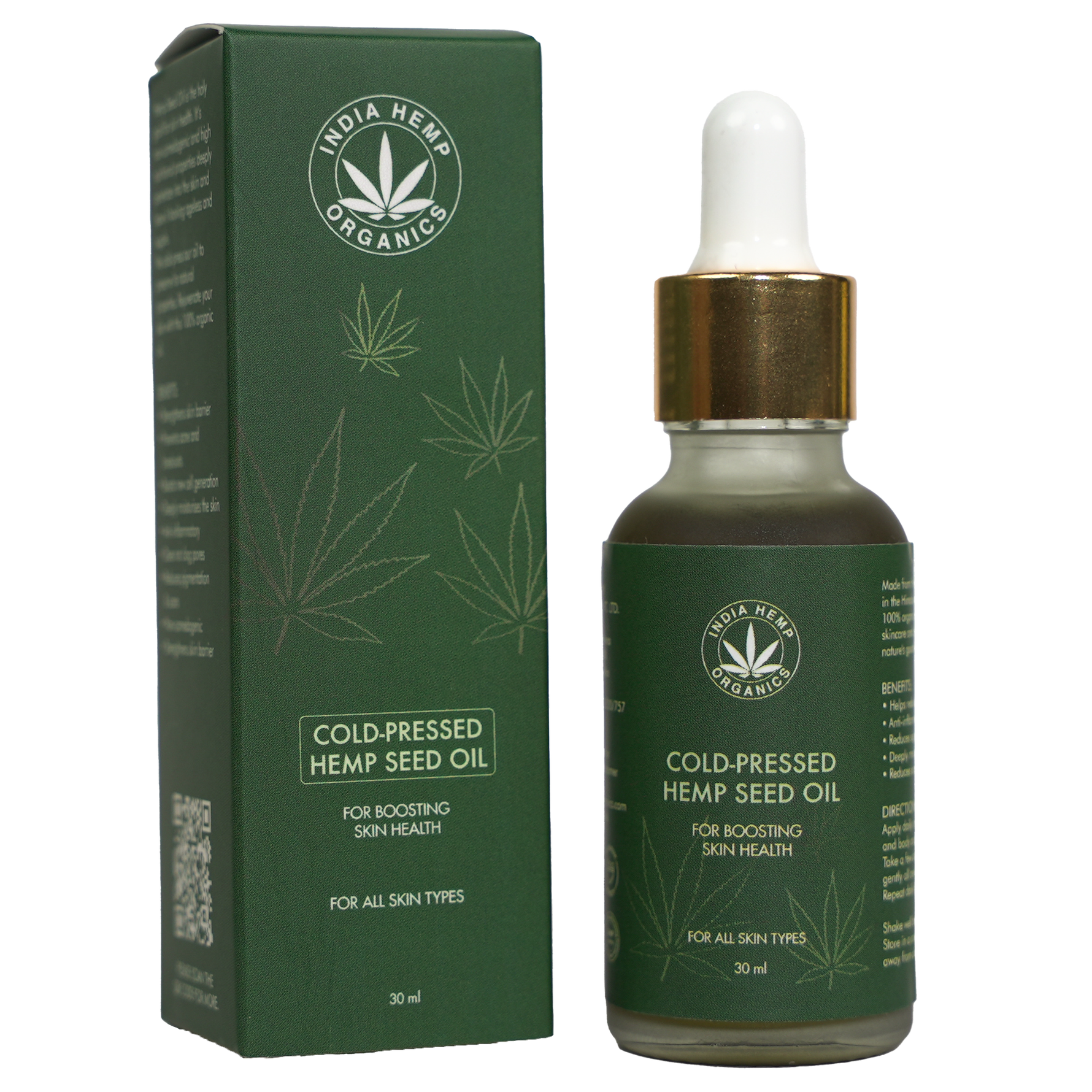 India Hemp Organics- Hemp Seed Oil (30ml)