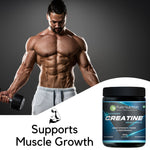 Pure Nutrition Micronised Creatine Monohydrate Powder, Pre/Post Workout Supplement, Instant Energy for Athletic Performance, Fast Recovery, Increased Muscle Mass, Unflavoured - 250gm