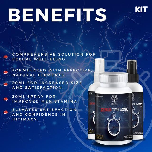 Zenius Timelong Kit - Sexual Health Capsules for Sexual Health and Stamina Boosting