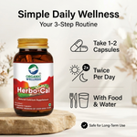 Organic Wellness Herbo-Cal Capsules - 90 Capsules