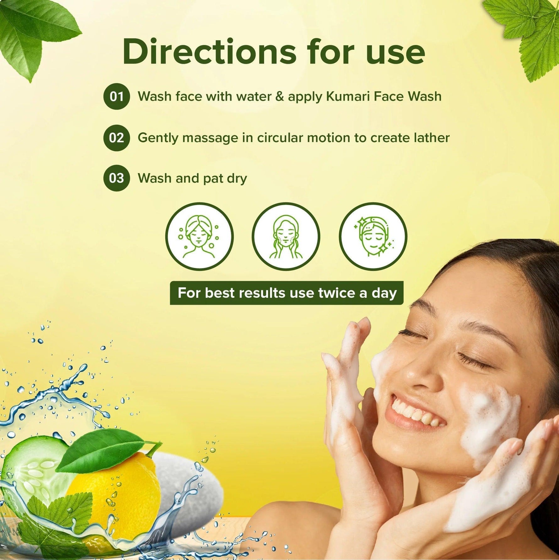 Sri Sri Tattva Cucumber & Lemon Face Wash - Pack of 2