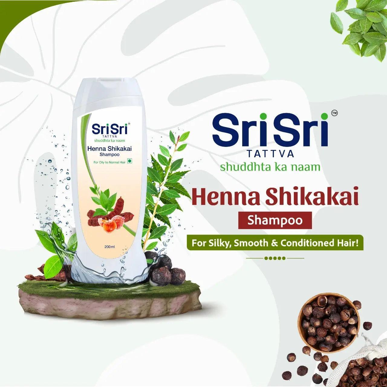 Sri Sri Tattva Henna Shikakai Shampoo - Pack of 2
