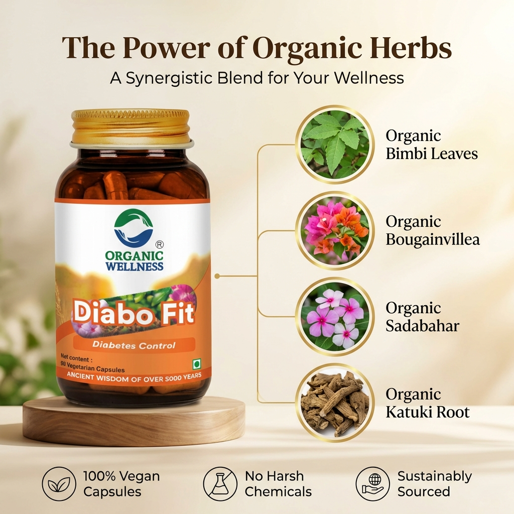 Organic Wellness Diabo-Fit Capsules - 90 Capsules