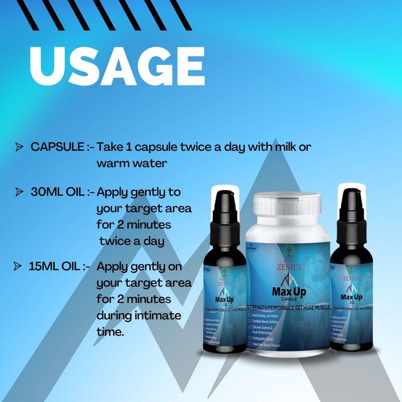 Zenius Max Up Kit - Sexual Wellness Capsules for Sexual Health and Stamina Boosting