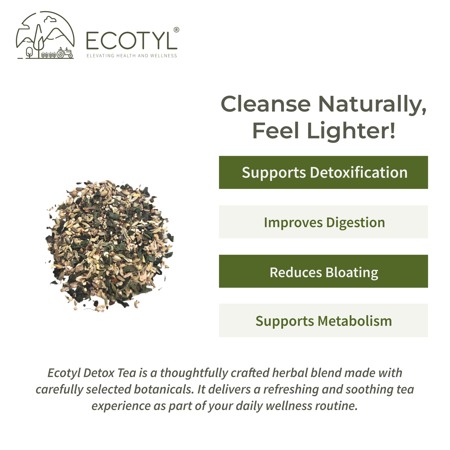 Ecotyl Detox Tea | Cleansing | Herbal Tea | 60g