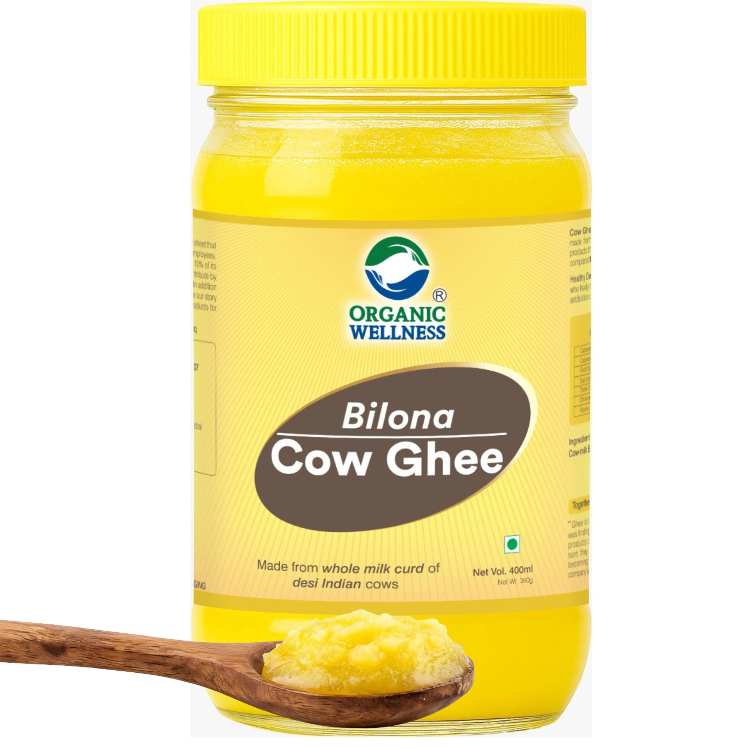 Organic Wellness Desi Bilona Cow Ghee - 400ml