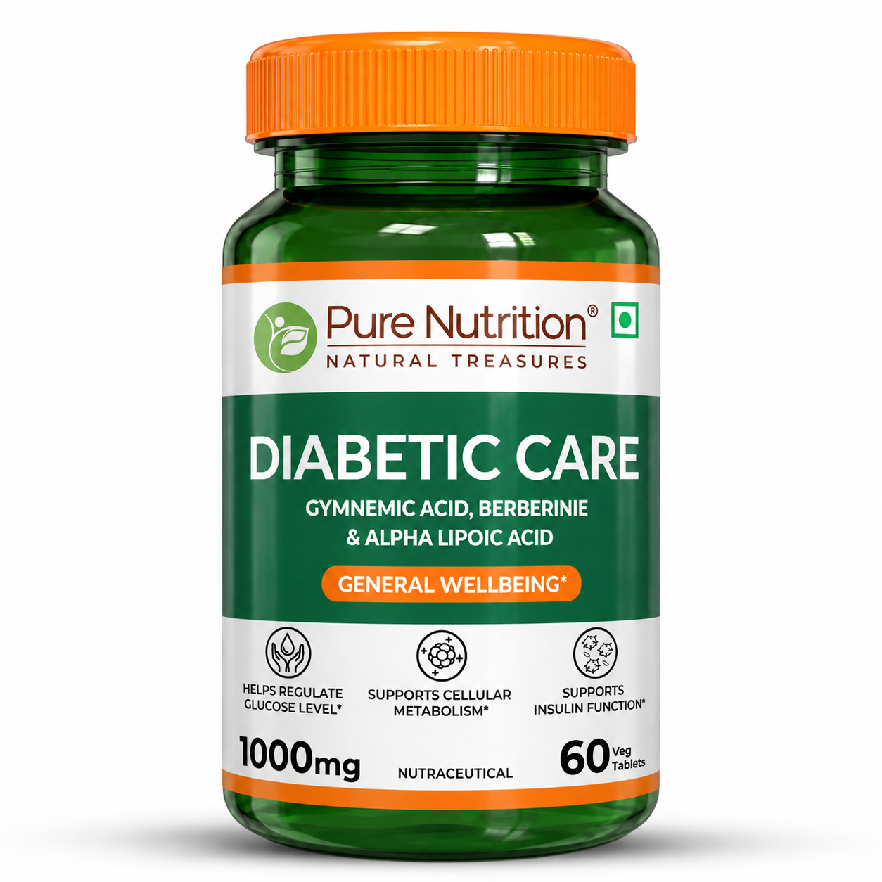 Pure Nutrition Diabetic Care Veg Tablet - 60 Capsules