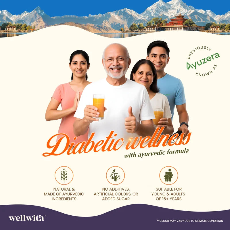 WellWith DiaWell Sea Buckthorn Juice for Blood Sugar Support (300ml)