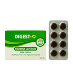 DIGEST-O Digestive Candy Kala Khatta | Gas Relief Tablets | Ayurvedic Digestion | Jeera Ajwain Lozenges | 24 Each Lozenges-1Box