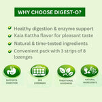 DIGEST-O Digestive Candy Kala Khatta | Gas Relief Tablets | Ayurvedic Digestion | Jeera Ajwain Lozenges | 24 Each Lozenges-1Box