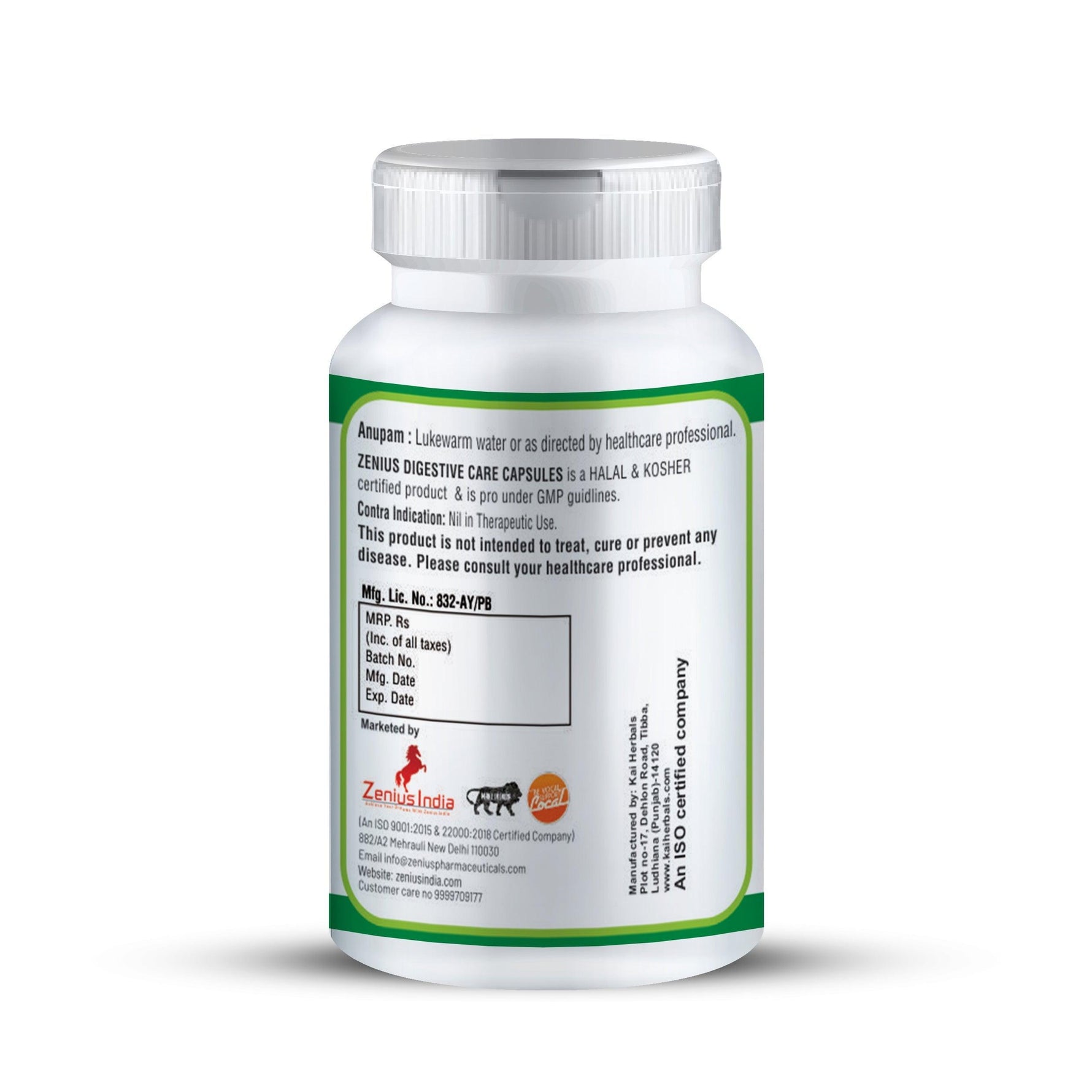 Zenius Digestive Care Capsule - 60 Capsules