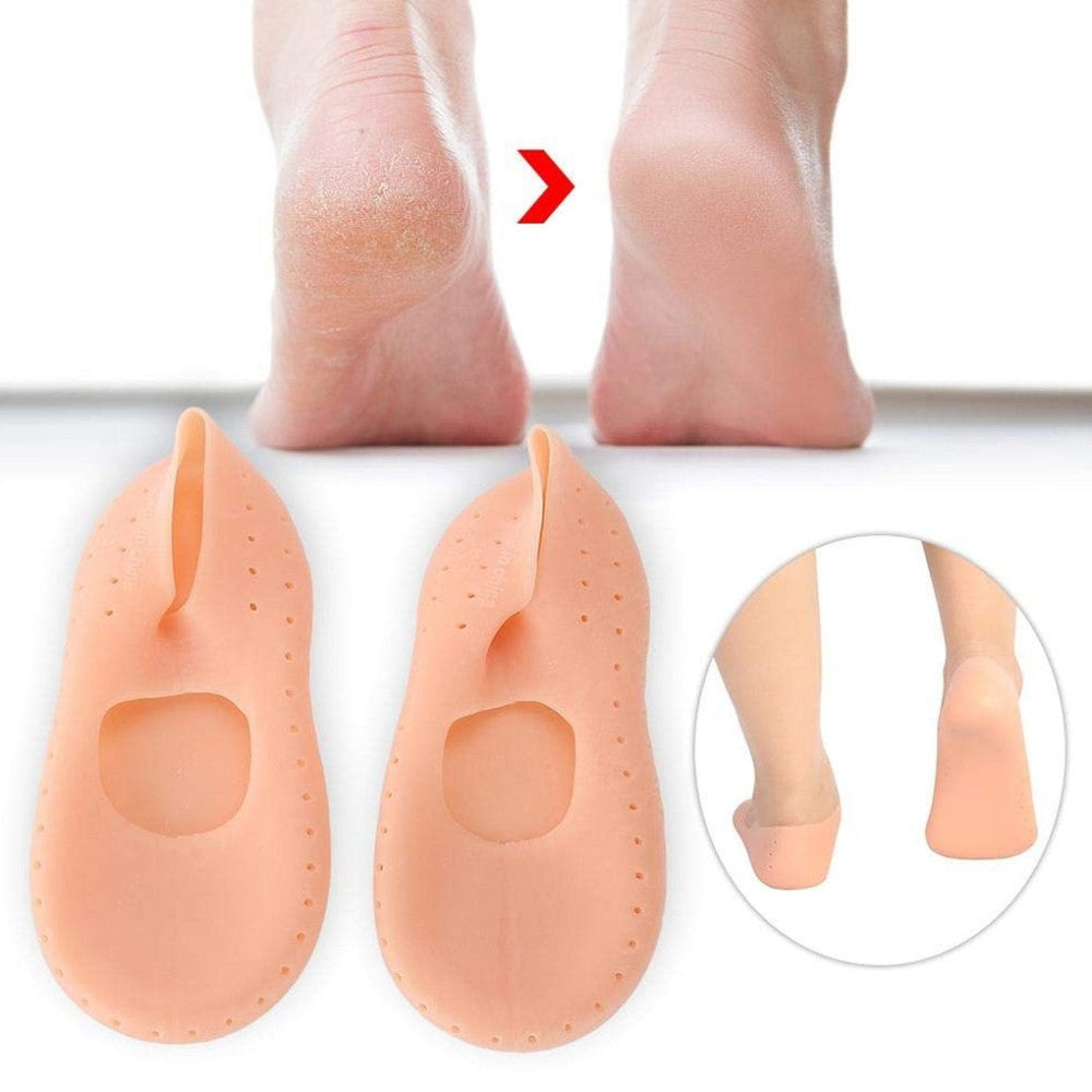 anti crack silicone gel foot protector moisturising socks