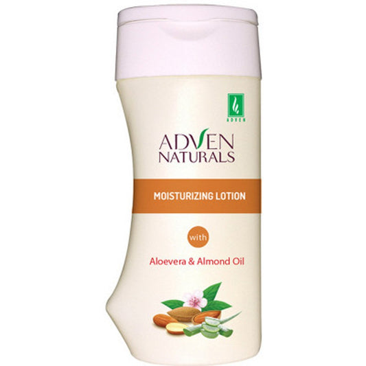 adven moisturizing lotion with aloe vera, almond oil 100ml