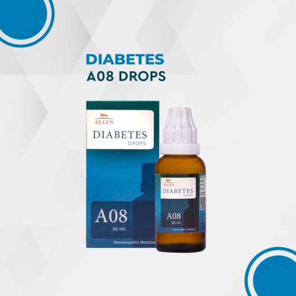 allen a08 diabetes drop 30ml (helps maintain sugar levels in blood and urine and related symptoms)