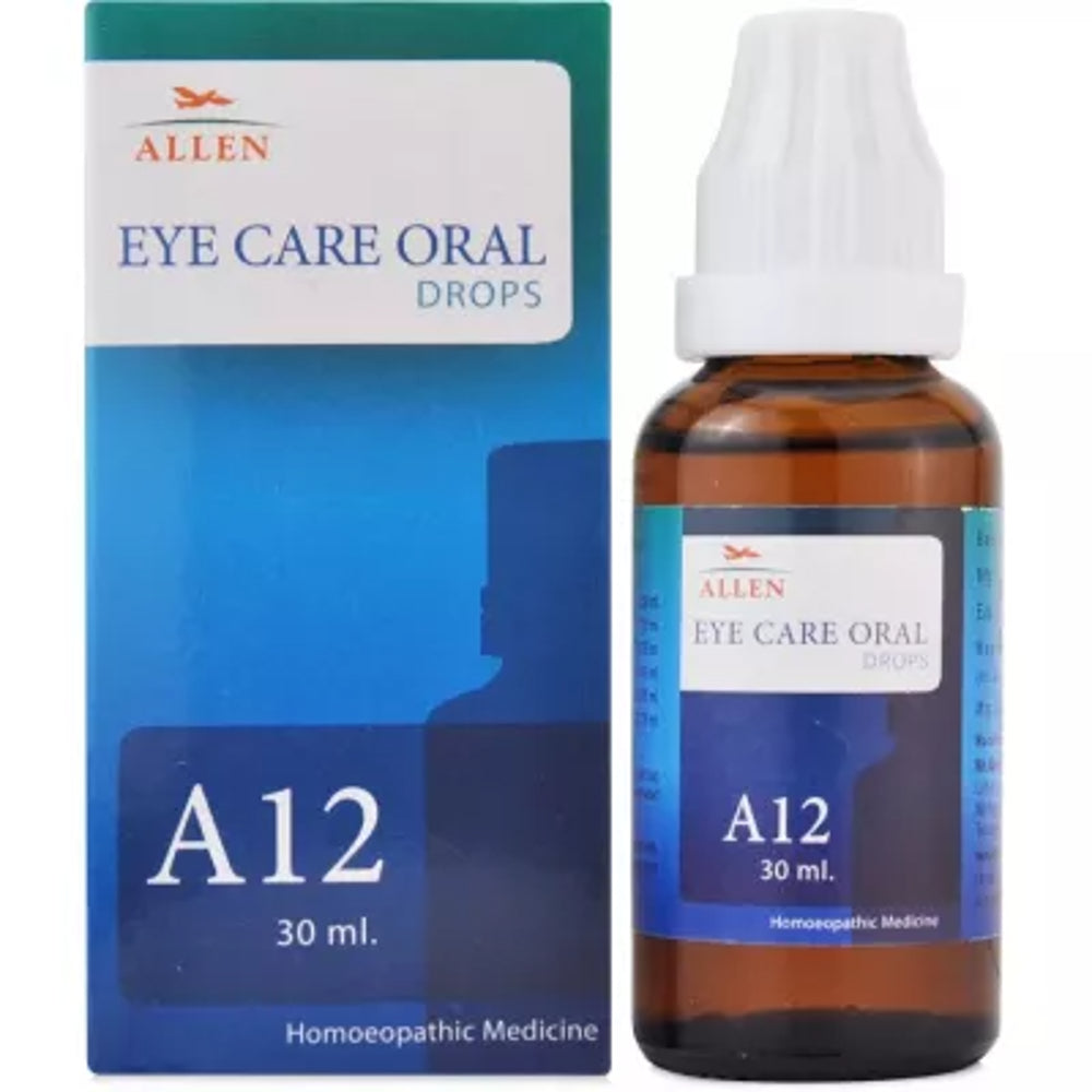 allen a12 eye care oral drops 30ml (for redness and pain in eyes, conjunctivitis, eye strains, diplo