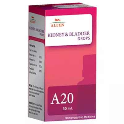 allen a20 kidney and bladder drop 30ml (for kidney calculus, painful, burning urination, abdominal p