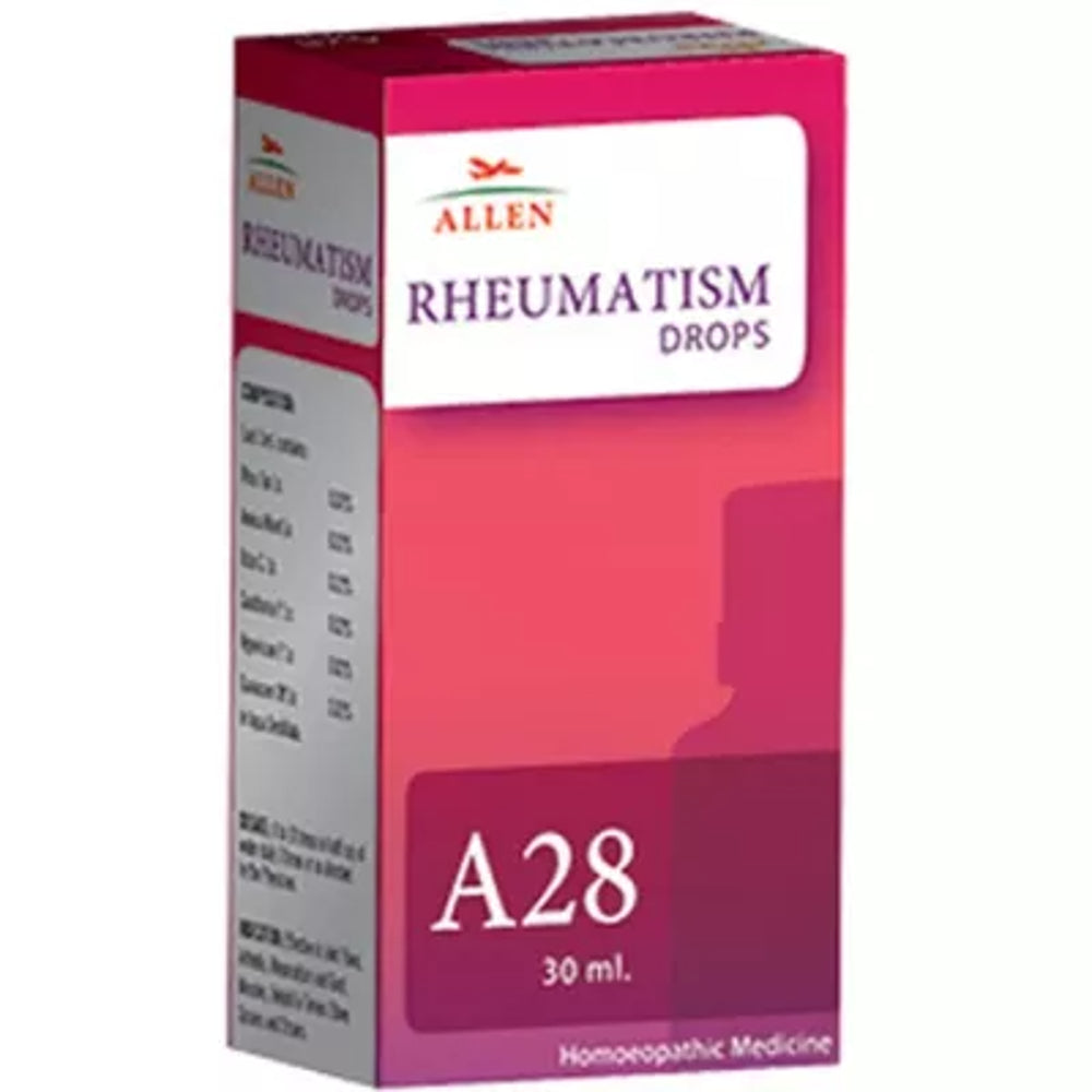 allen a28 rheumatism drop 30ml (for multiple joint pains with stiffness in knee, back, shoulders, ne