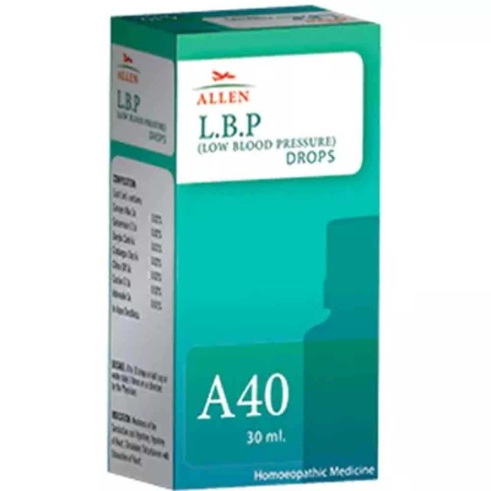 allen a40 l.b.p. (low blood pressure) drop 30ml (hypotension, weak circulation, vertigo, dull headac