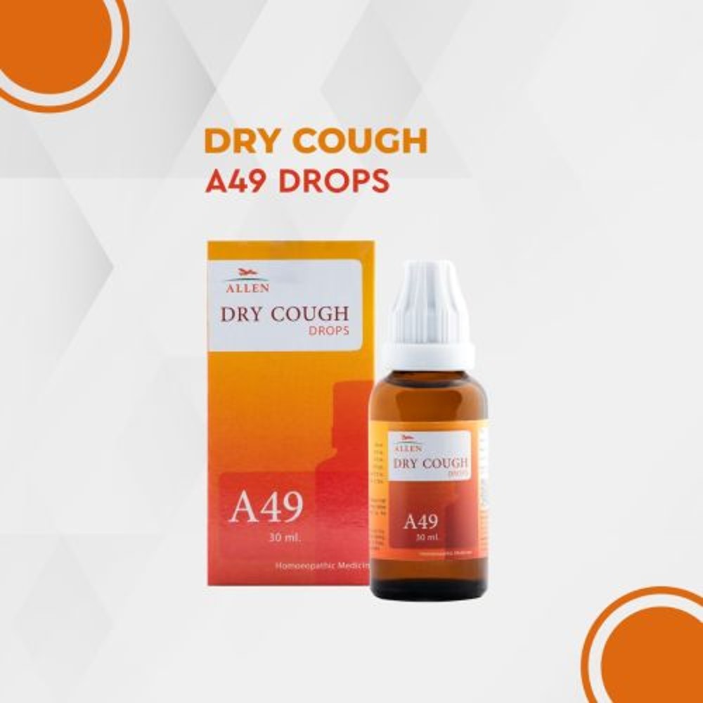 allen a49 dry cough drop 30ml (dry cough, breathing difficulty,burning pain in chest, tickling cough