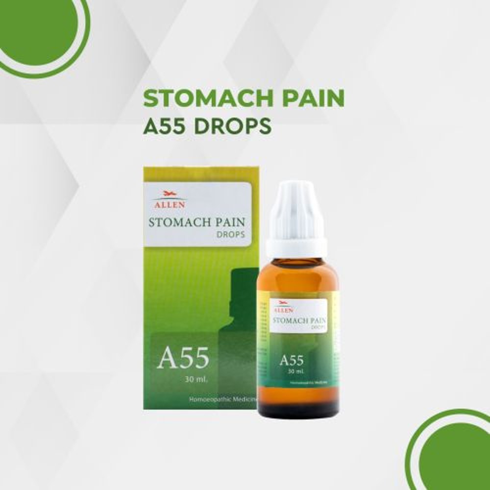 allen a55 stomach pain drop 30ml (peptic ulcer, attacks of epigastric pain with tenderness over gall