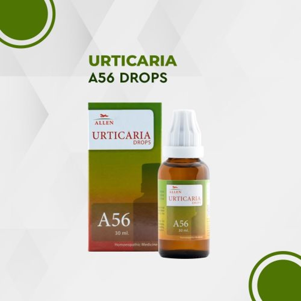 allen a56 urticaria drop 30ml (for rashes, urticaria, psoriasis, boils,skin diseases)