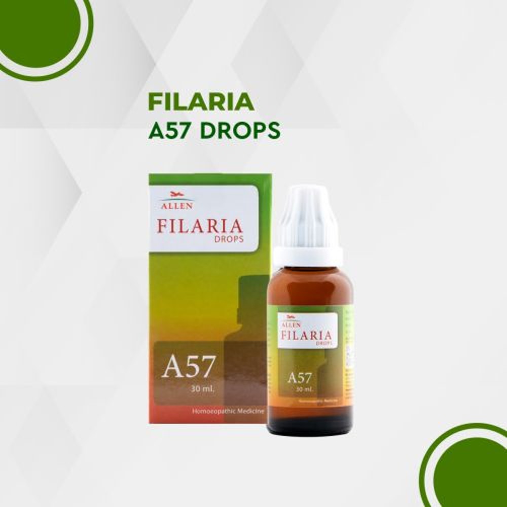 allen a57 filaria drop 30ml (swelling and thickening of skin, spread by blood feeding flies and mosq
