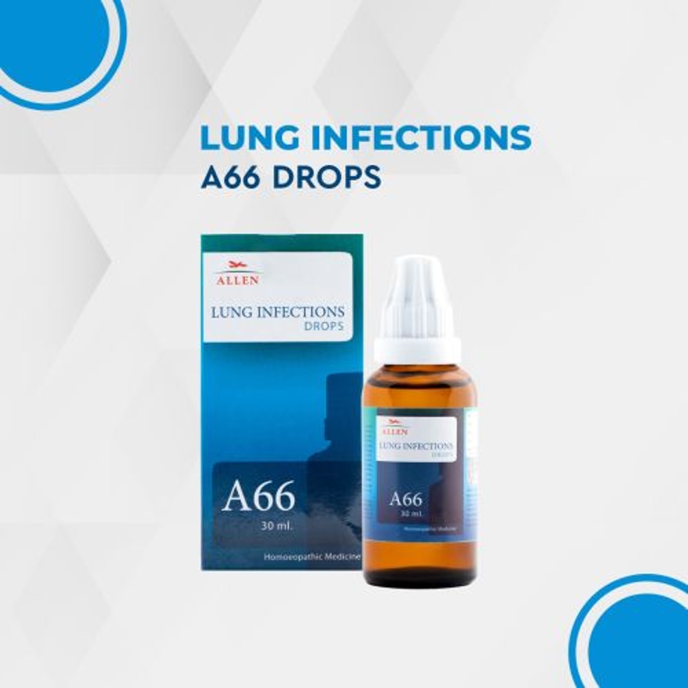 allen a66 lung infections drop 30ml (inflammation of the lungs, pneumonia, irritation and inflammati