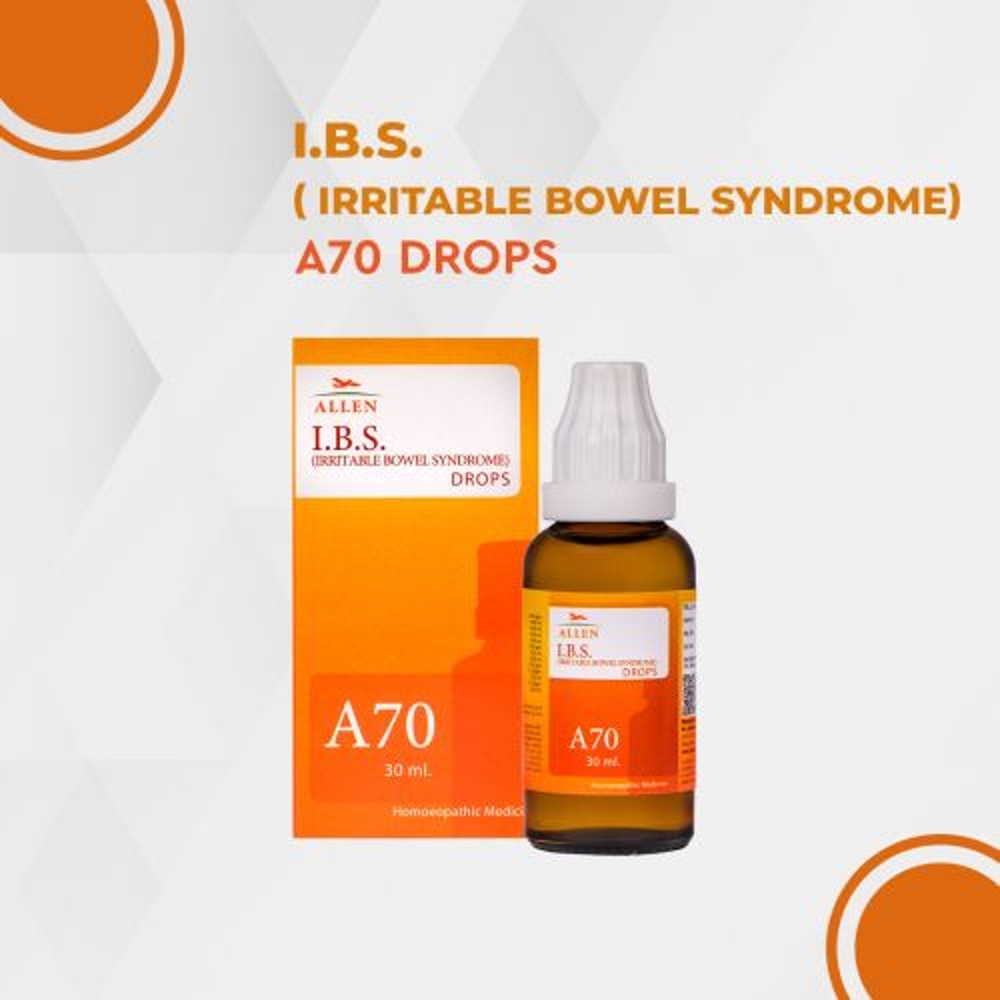 allen a70 i.b.s.(irritable bowel syndrome) drop 30ml (helps in loose motions, diarhhoea, colic pain,