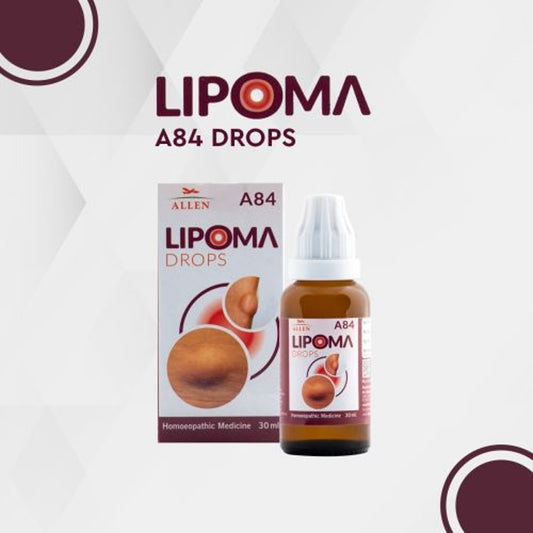 allen a84 lipoma drop 30ml (it is a good remedy for indurated swellings such as lipomas it relieves