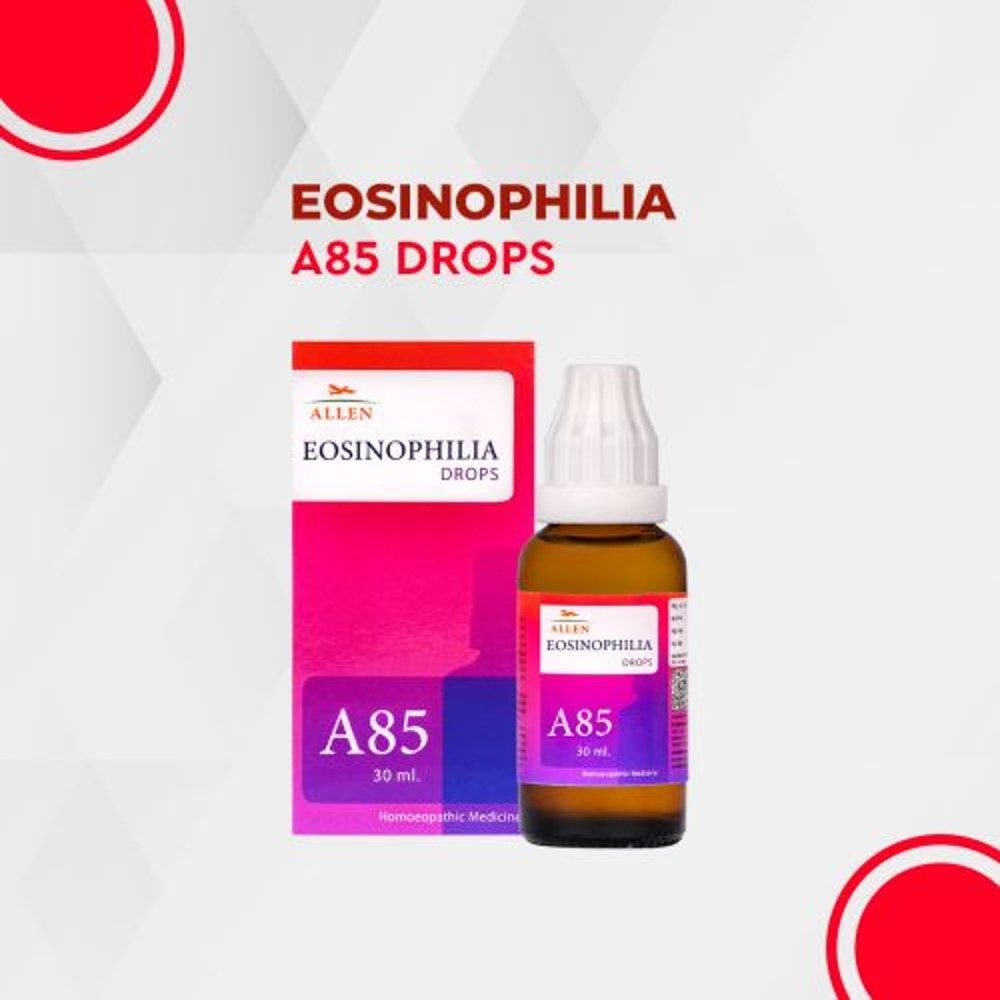 allen a85 eosinophilia drop 30ml (relieves allergies of nose, throat, lungs, skin, lowers high esr l