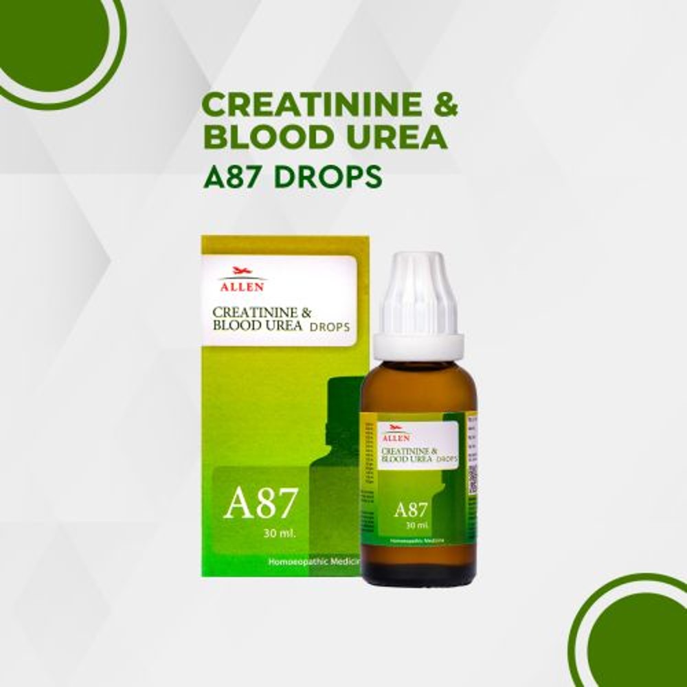 allen a87 creatinine & blood urea drop 30ml (it can help reduce the nitrogenous waste products in th